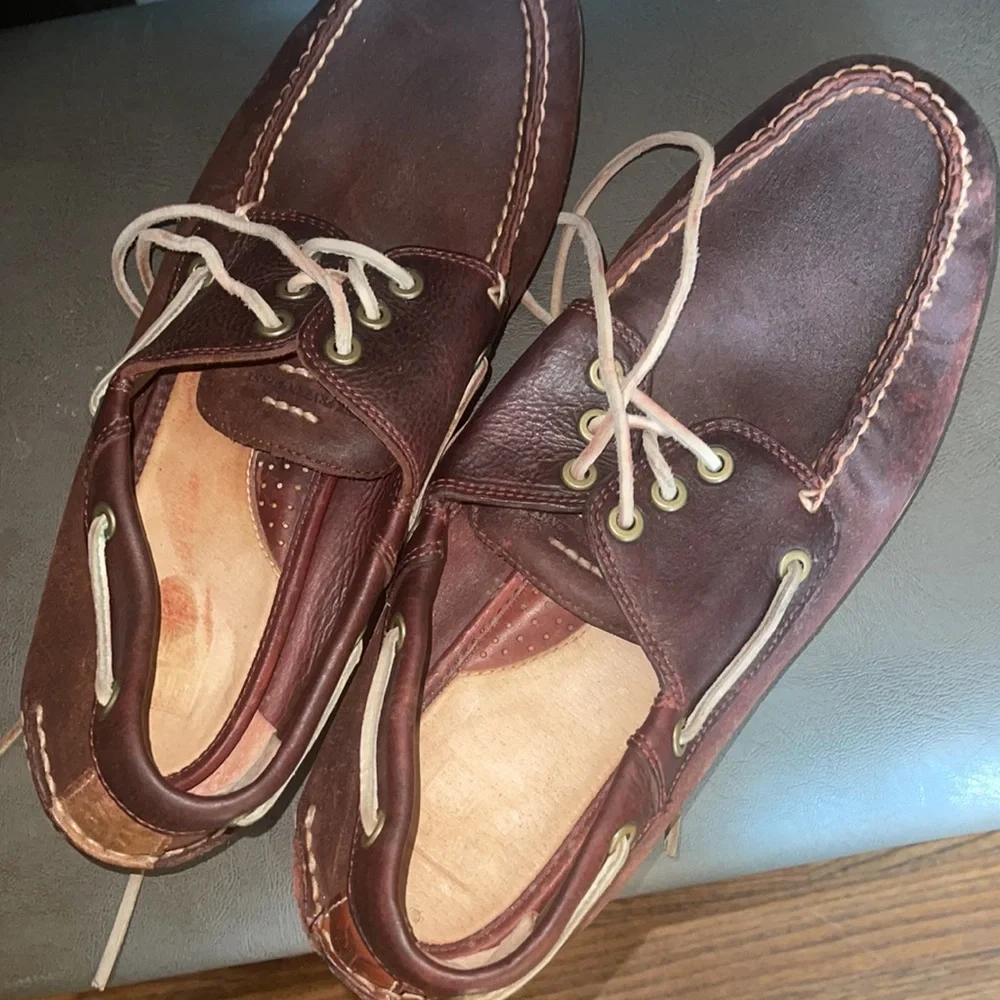 FRYE Sully Leather Boat Shoes